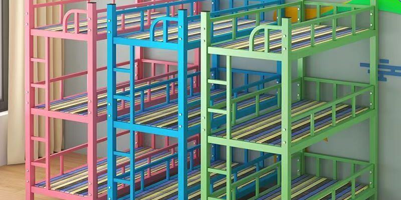 Kindergarten children’s triple bunk beds for nap rooms
