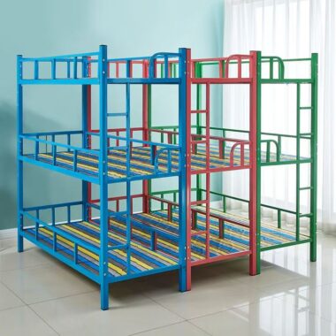 Kindergarten children’s triple bunk beds for nap rooms