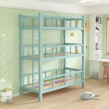 Children’s colorful triple bunk beds for nap rooms