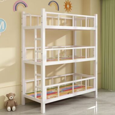 Children’s colorful triple bunk beds for nap rooms