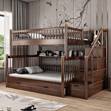 High Quality Wooden Bunk Bed for Kids Bedroom