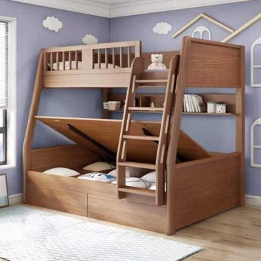 High Quality Wooden Bunk Bed for Kids Bedroom