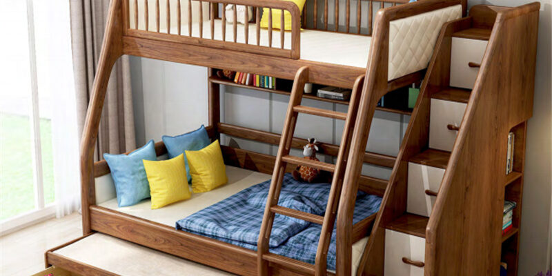 High Quality Wooden Bunk Bed for Kids Bedroom