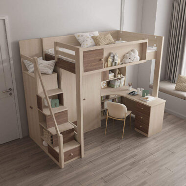 High Quality Kids Loft Bed for Modern Bedroom