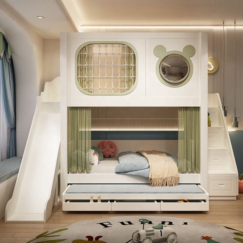 New Design Luxury Wooden Bunk Bed for Kids Bedroom