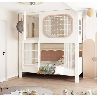 New Design Luxury Wooden Bunk Bed for Kids Bedroom