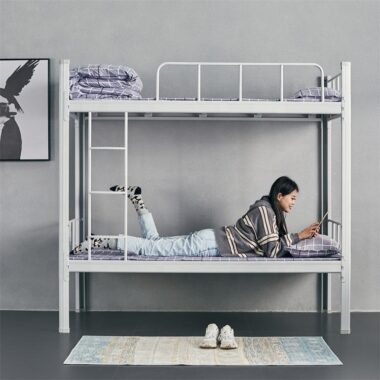Modern Design Metal Bunk Bed for Dorms and Apartments
