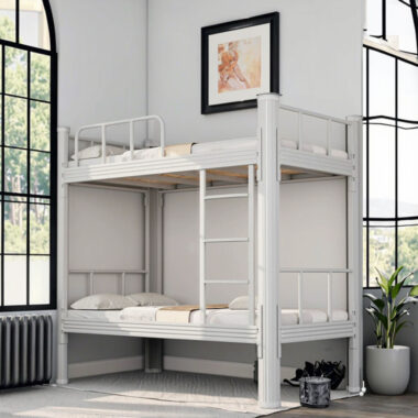 Modern Design Metal Bunk Bed for Dorms and Apartments
