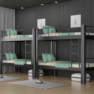 Modern Metal Bunk Bed for School and University Dormitory
