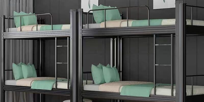 Modern Metal Bunk Bed for School and University Dormitory