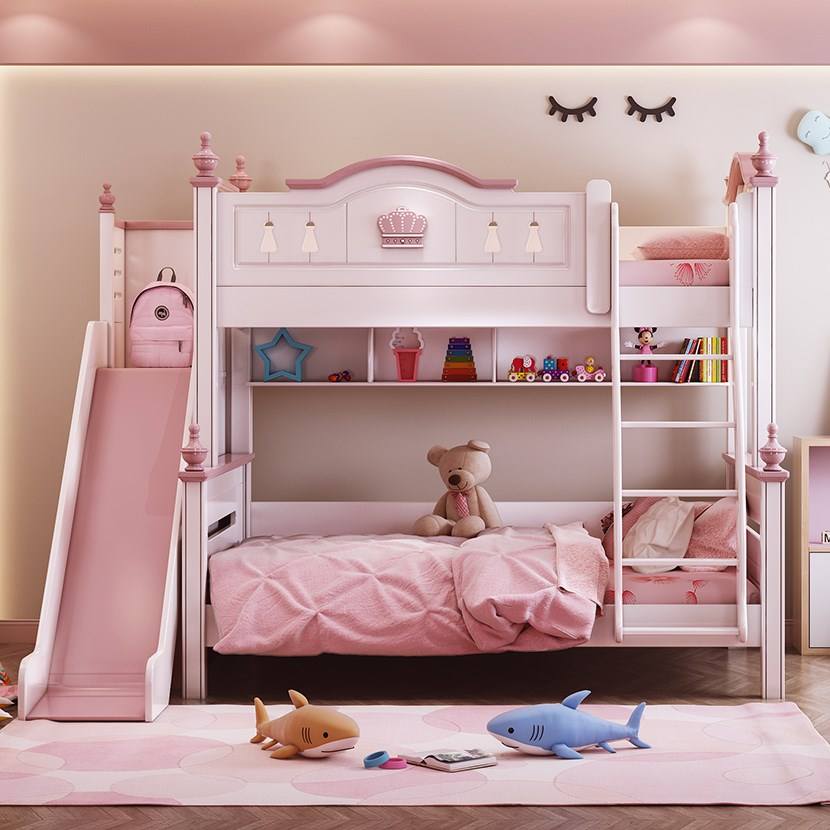 Modern Wooden Bunk Bed for Kids Bedroom Furniture