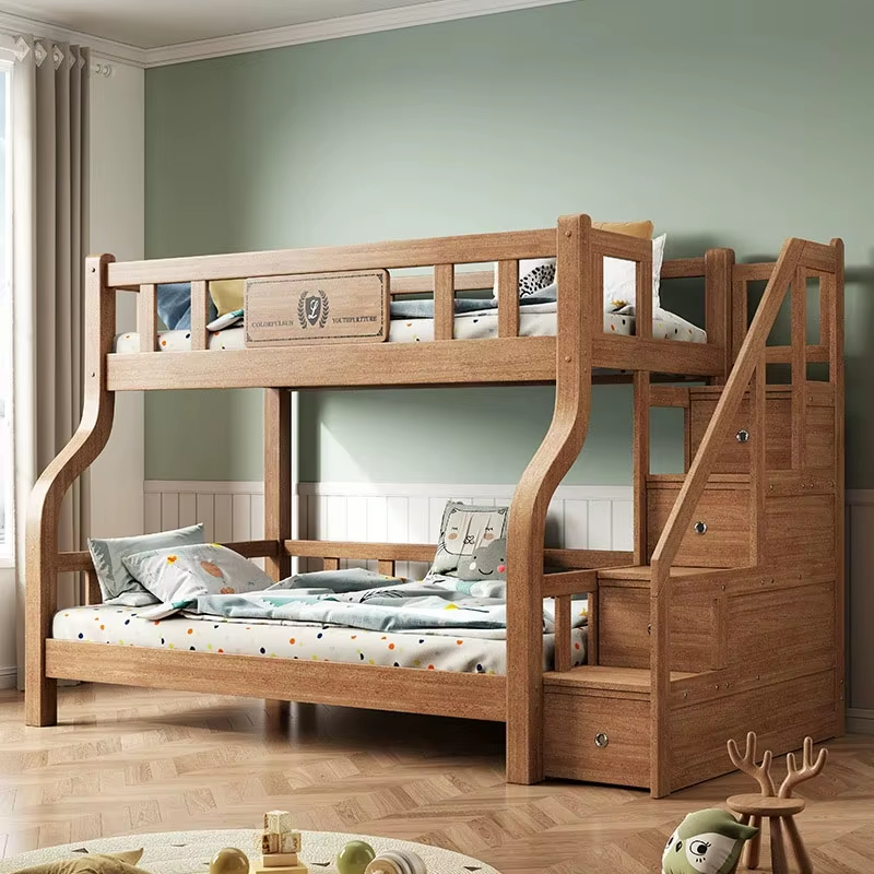 Modern Wooden Bunk Bed for Kids Bedroom Furniture