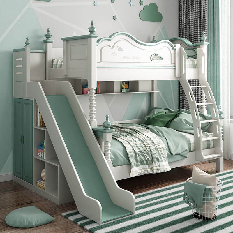 Modern Wooden Bunk Bed for Kids Bedroom Furniture