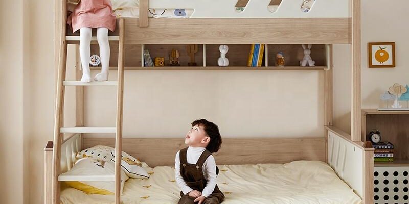 High Quality Modern Wooden Bunk Bed for Kids