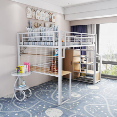 Modern Luxury Metal Loft Bed for Bedroom Furniture