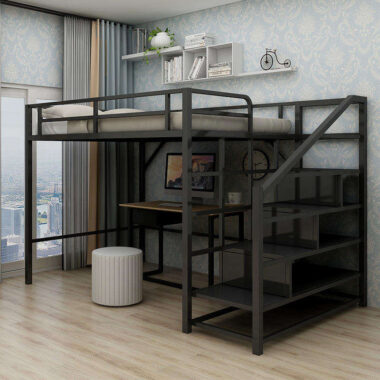 Modern Luxury Metal Loft Bed for Bedroom Furniture