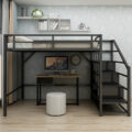 Modern Luxury Metal Loft Bed for Bedroom Furniture