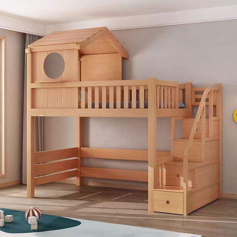 Wooden Bunk Bed for Kids and Teenagers