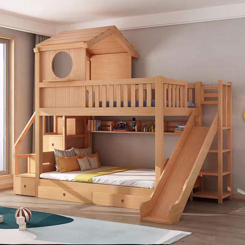Wooden Bunk Bed for Kids and Teenagers