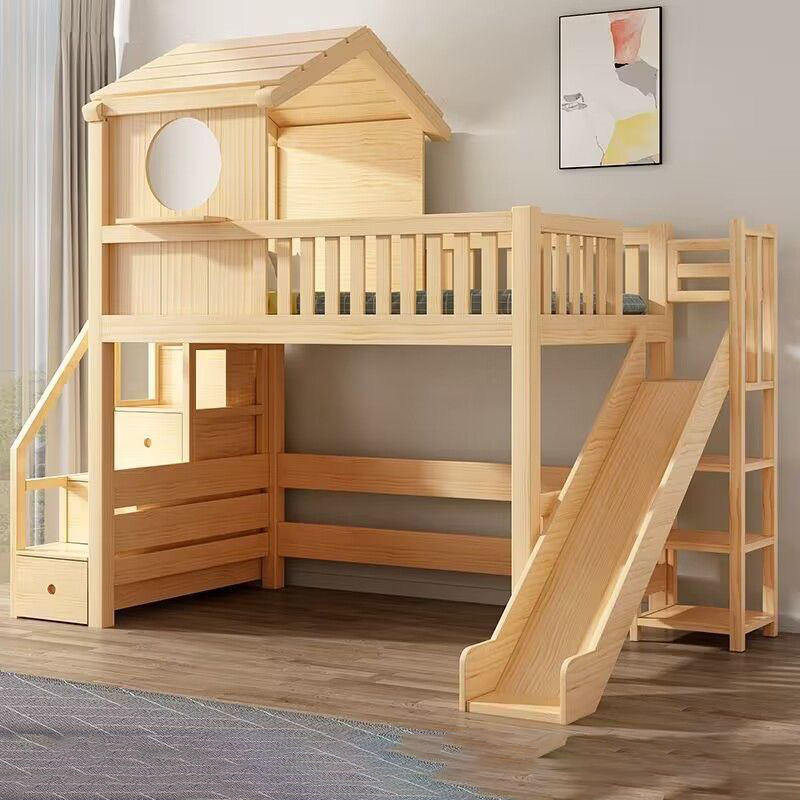 Wooden Bunk Bed for Kids and Teenagers