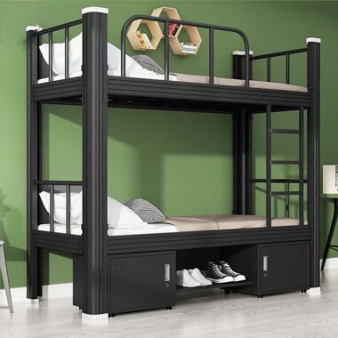 Reinforced Rustproof Metal Bunk Bed for Adults