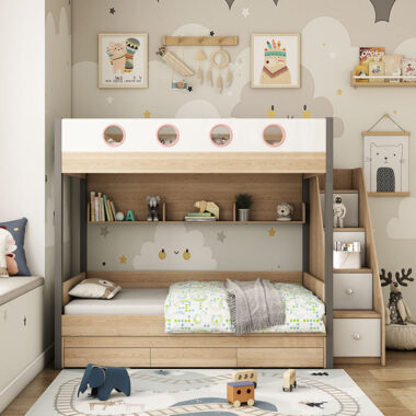 full size double wooden bunk beds for bedroom furniture