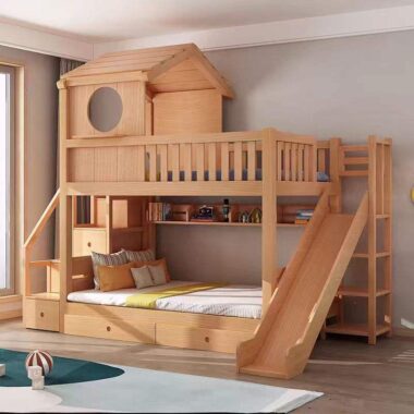 kids bedroom furniture set wooden bunk beds