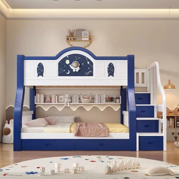 modern school bedroom kids wooden bunk beds