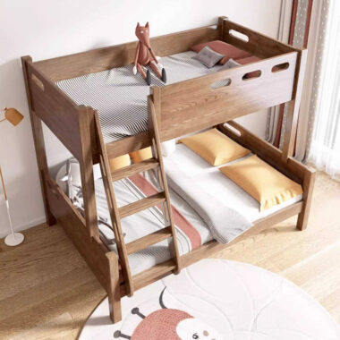 minimalist kids wooden bunk beds with storage drawers bedroom furniture
