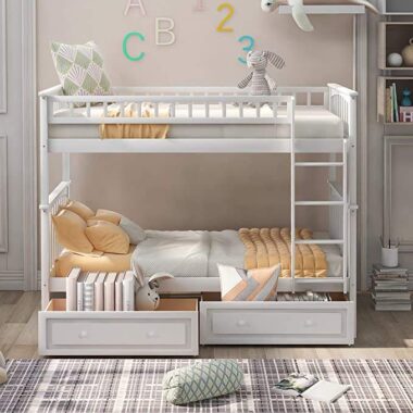 modern design kids wooden bunk beds bedroom furniture