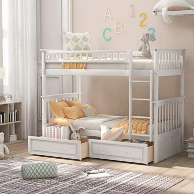 modern design kids wooden bunk beds bedroom furniture
