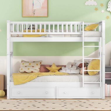 modern design kids wooden bunk beds bedroom furniture