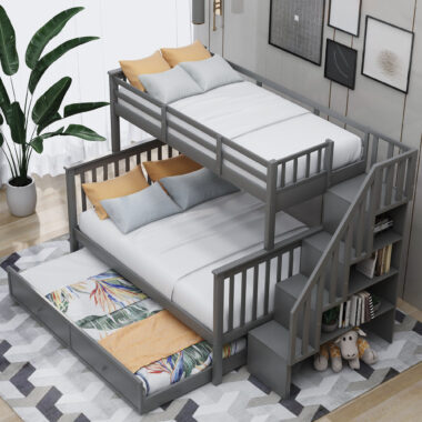 modern design kids wooden bunk beds bedroom furniture