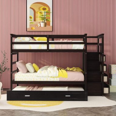 modern design kids wooden bunk beds bedroom furniture