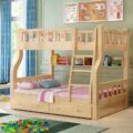 bedroom mother and baby wooden bunk beds upper lower design