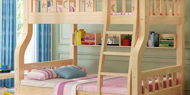 bedroom mother and baby wooden bunk beds upper lower design