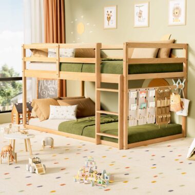 modern professional kids wooden bunk beds for bedroom