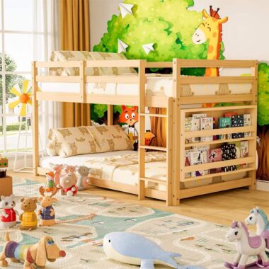 modern professional kids wooden bunk beds for bedroom