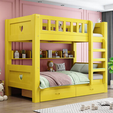 High quality wooden bunk beds for adults and kids bedroom