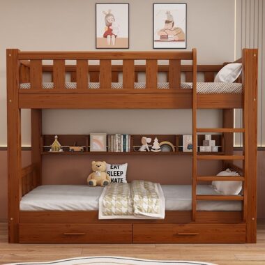 High quality wooden bunk beds for adults and kids bedroom