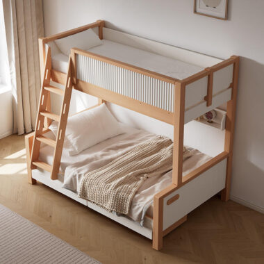 Wooden bunk beds suitable for adults and kids bedroom furniture