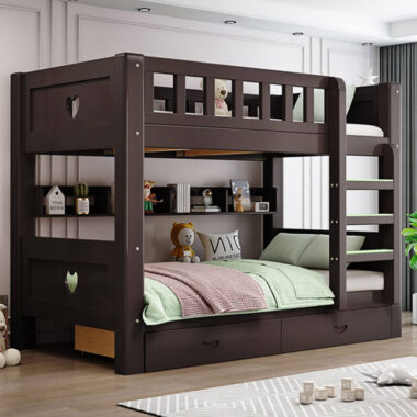 High quality wooden bunk beds for adults and kids bedroom